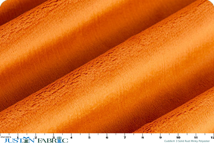 Cuddle® 3 Solid Rust Minky Polyester Yardage | Shannon Fabrics