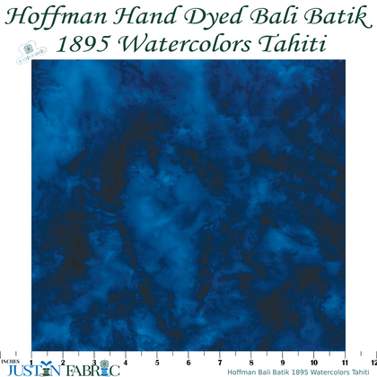 Hoffman Bali Batik 1895 Watercolors Tahiti Cotton Yardage | Hoffman Fabrics