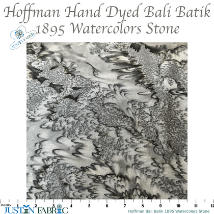 Hoffman Bali Batik 1895 Watercolors Stone Cotton Yardage | Hoffman Fabrics