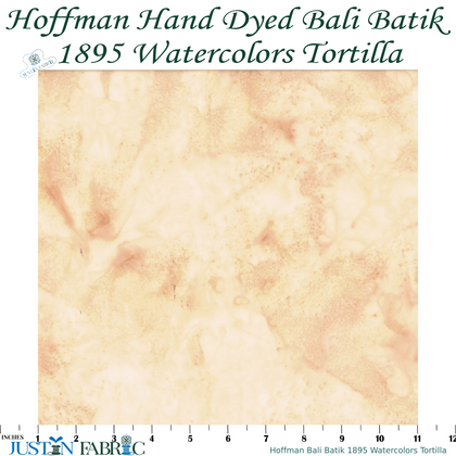 Hoffman Bali Batik 1895 Watercolors Tortilla Cotton Yardage | Hoffman Fabrics