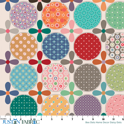 Bee Dots Home Decor Daisy Dots Yardage by Lori Holt | Riley Blake Designs