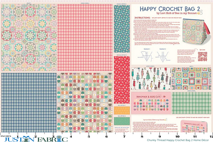 Chunky Thread Happy Crochet Bag 2 Home Décor Panel by Lori Holt | Riley Blake Designs