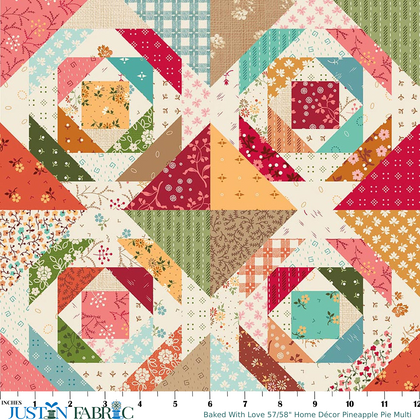Baked With Love 57/58" Home Décor Pineapple Pie Multi by Lori Holt | Riley Blake Designs