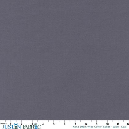 Kona 108in Wide Cotton Solids Coal Wide Yardage | Robert Kaufman