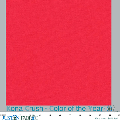 Kona Crush Solid Red Cotton Yardage by Robert Kaufman | Kaufman