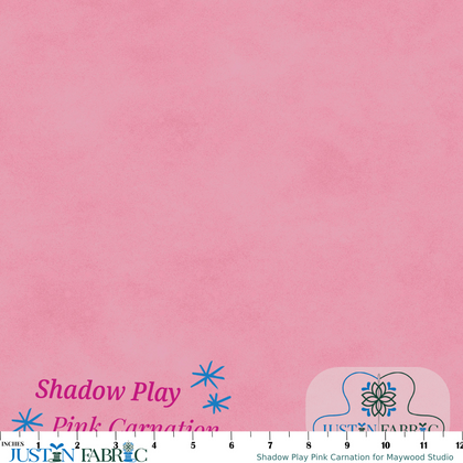 Shadow Play Pink Carnation Yardage for Maywood Studio