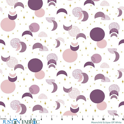 Moonchild Eclipse Off White Yardage by Fran Gulick | Riley Blake Designs