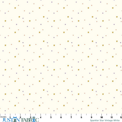 Sparkler Star Vintage White Yardage by Melissa Mortenson | Riley Blake Designs