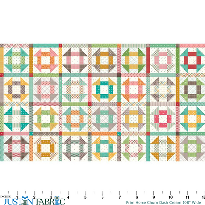 Prim Home Churn Dash Cream 108" Wide Yardage by Lori Holt | Riley Blake Designs