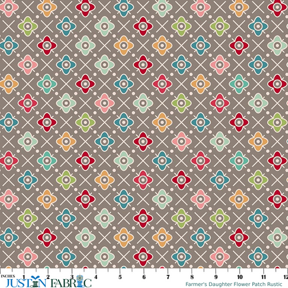 Farmer's Daughter Flower Patch Rustic Wide Back Yardage by Lori Holt | Riley Blake Designs