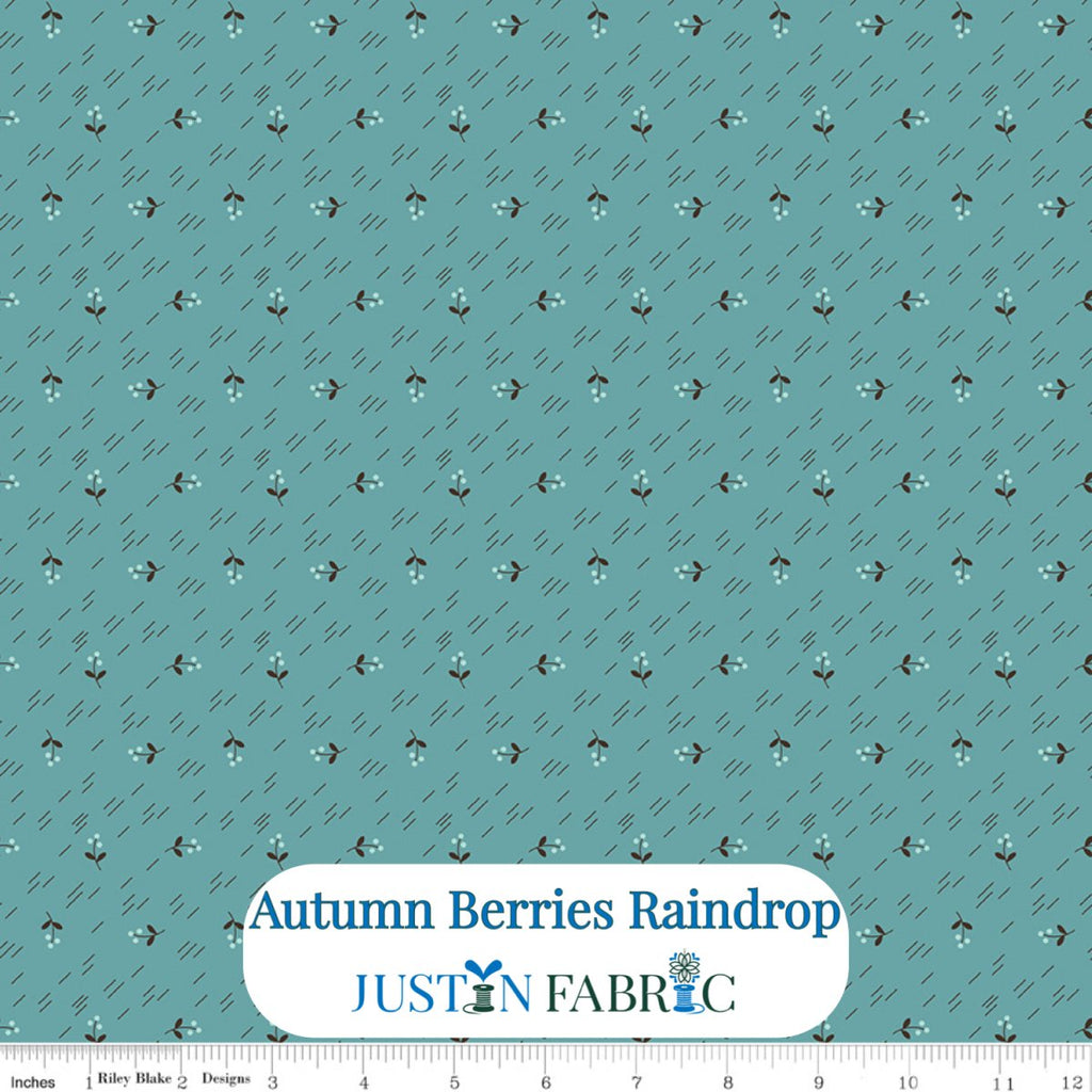 Autumn Berries Raindrop Cotton Yardage by Lori Holt | Riley Blake Designs -C14652-RAINDROP - Justin Fabric!
