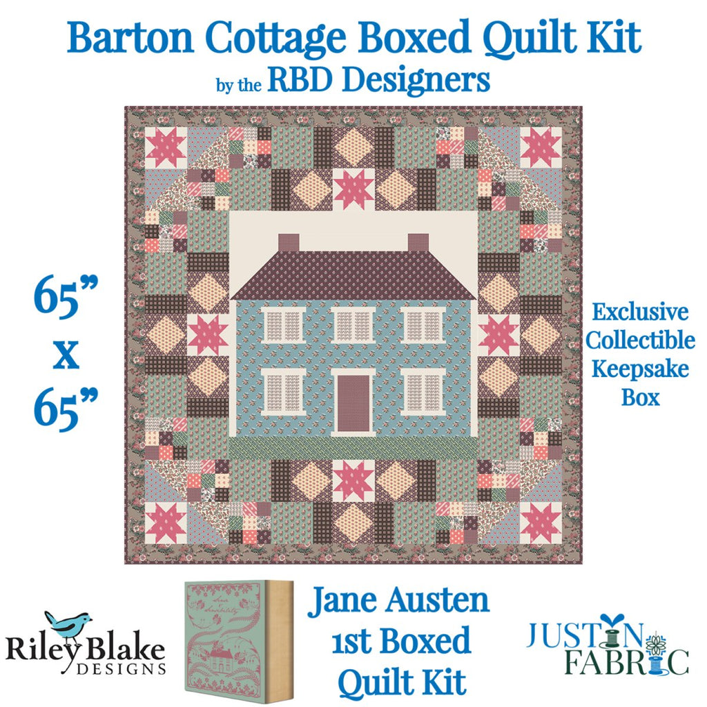 Jane Austen Barton Cottage Sense & Sensibility Boxed Quilt Kit by RBD Designers for Riley Blake Designs 