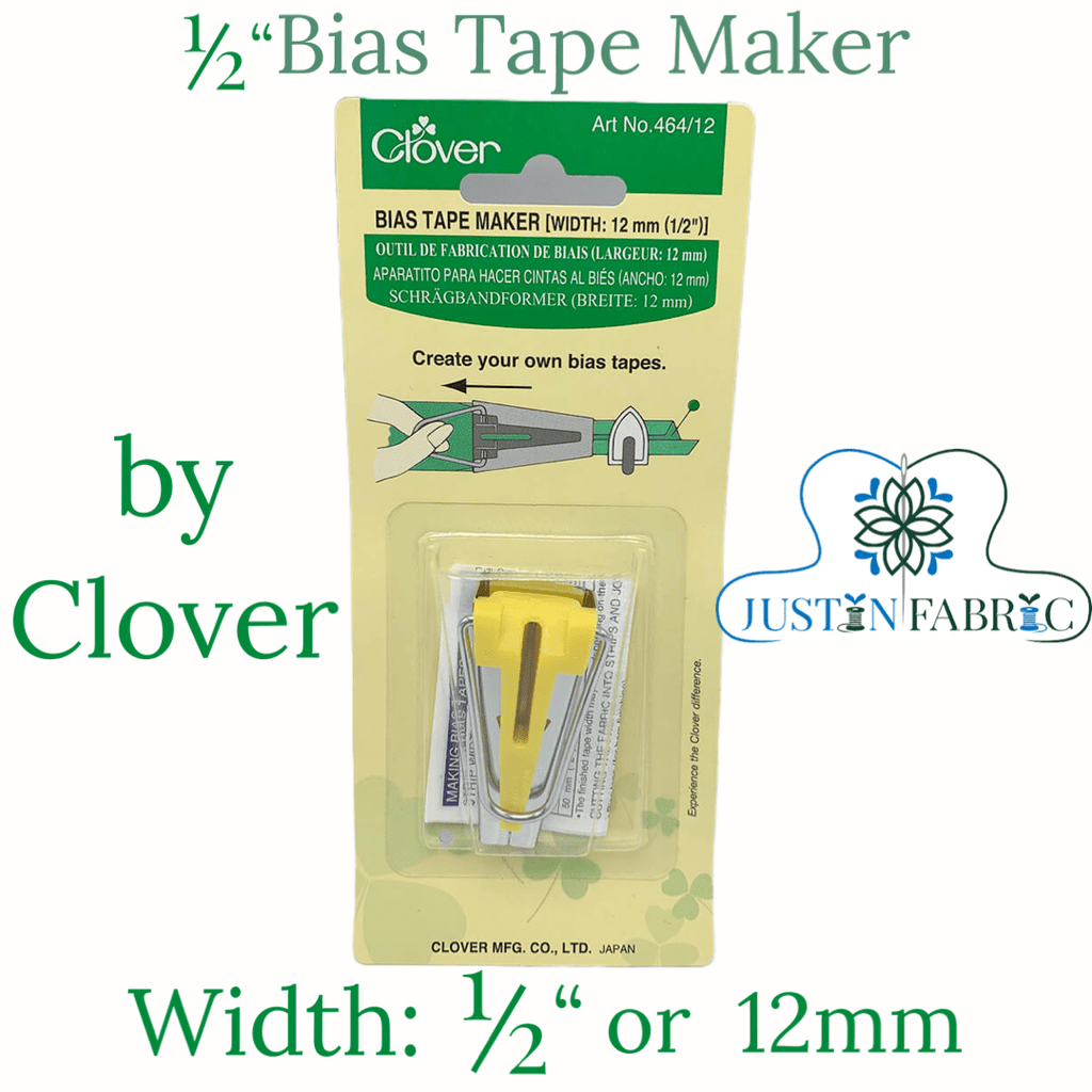 1/2” Bias Tape Maker | SKU: 464-12 -CV464-12 - Justin Fabric!