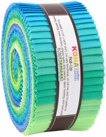2.5 x 40 inch WHITE on NATURAL Jelly Roll fabric quilting strips – 1 Roll 
