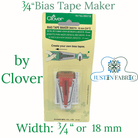 3/4” Bias Tape Maker by Clover -NO39-464-18 - Justin Fabric!