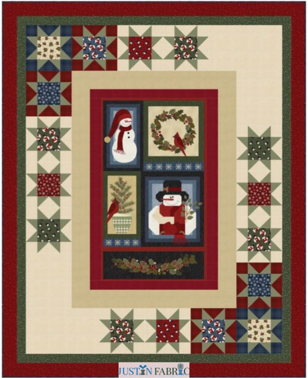 A Winter Afternoon Quilt Pattern PDF Download Provided By Benartex