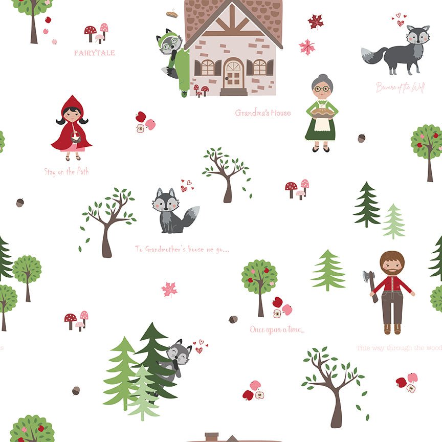 To Grandmother's House Through the Woods Main Cloud Yardage by Jennifer Long | Riley Blake Designs