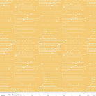 Coming Home Cadence Yellow Cotton Yardage by Vicki Gifford | Riley Blake Designs -C14422-YELLOW - Justin Fabric!