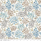 Blue Escape Coastal Floral Off White Cotton Yardage by Lisa Audit | Riley Blake Designs -C14512-OFFWHITE - Justin Fabric!