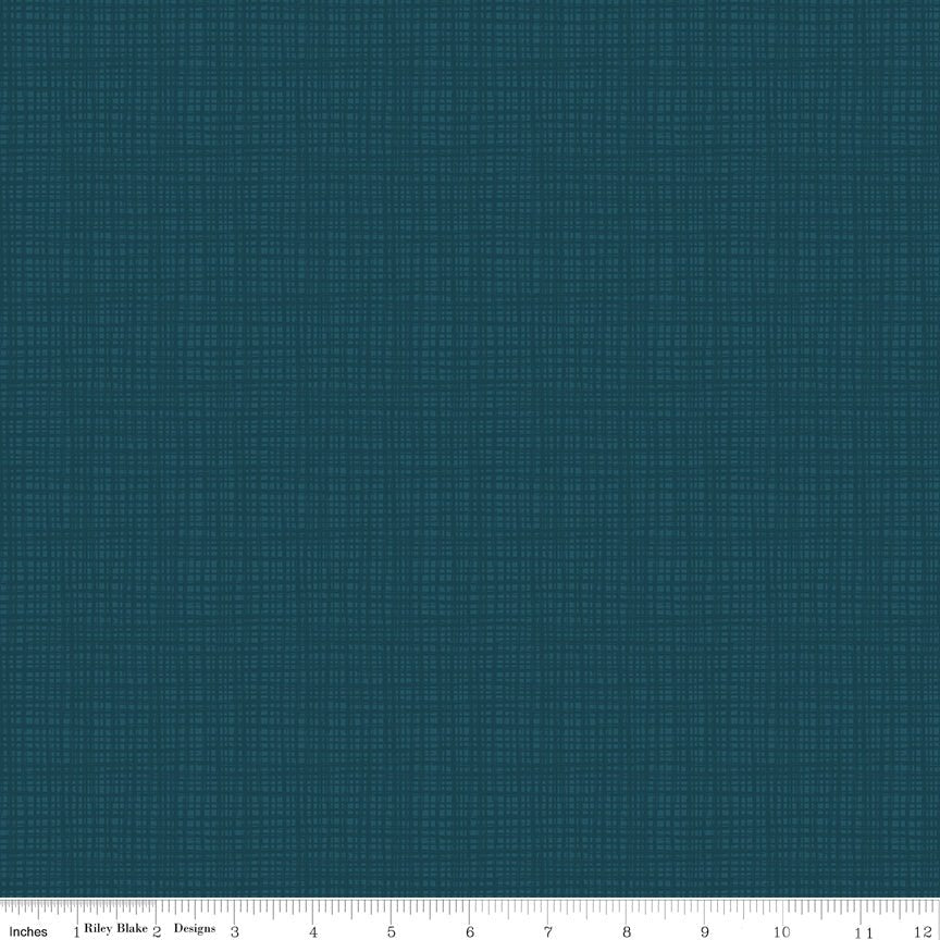 Texture Midnight Yardage - Sandy Gervais | Riley Blake Designs SKU: C610-MIDNIGHT - premium cotton fabric featuring a grid tone on tone pattern in midnight blue