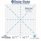 Cute Cuts Trim-it™ Ruler 12 1/2" x 12 1/2" by Lori Holt -STTI-5532 - Justin Fabric!