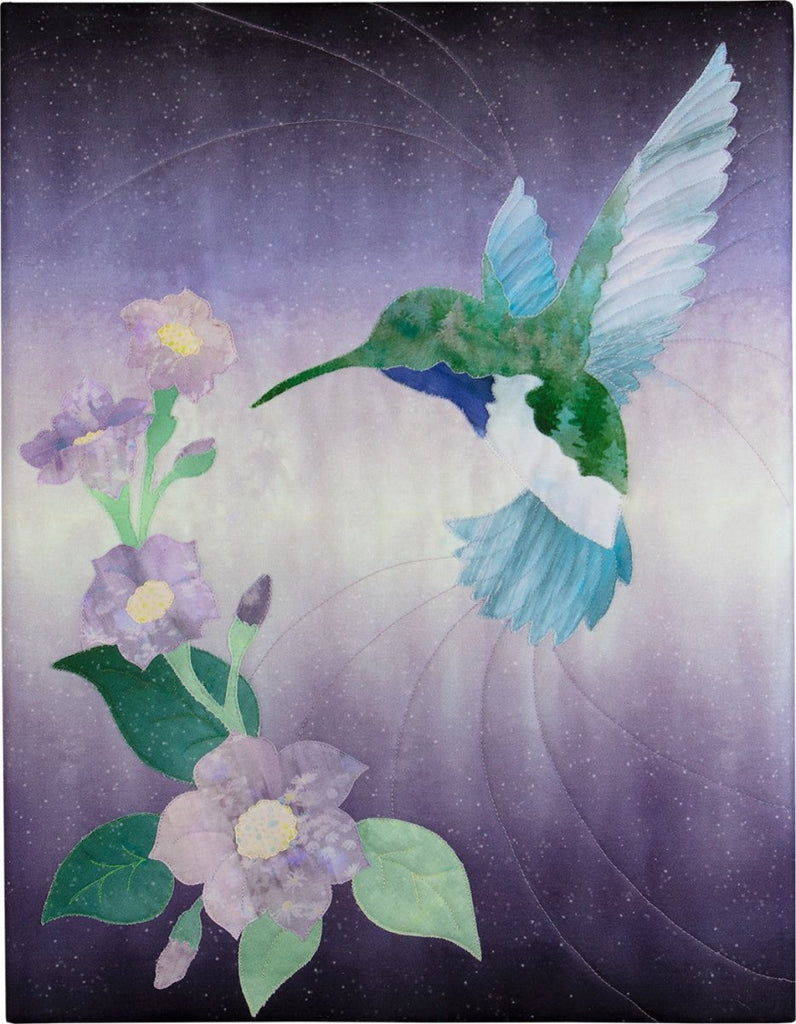 Emerald Valley Hummingbird Applique Pattern by McKenna Ryan | Hoffman Fabrics EV03 -EV03 - Justin Fabric!