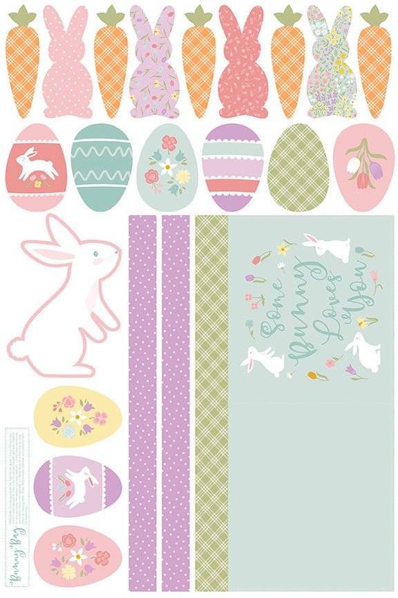 Bunny Trail Some Bunny Loves You 36" x 54" Home Décor Panel | SKU: HD14258-PANEL - Justin Fabric!