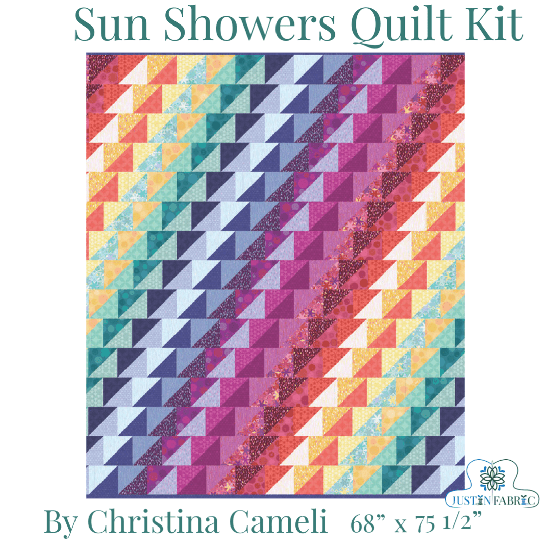 Sun Showers Quilt Kit by Christina Cameli -KIT-MASSUNS - Justin Fabric!