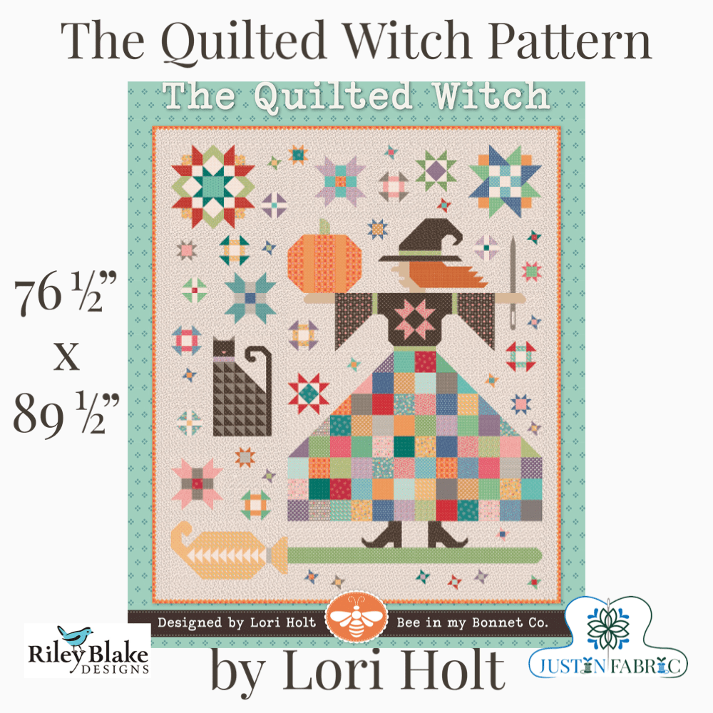 The Quilted Witch Quilt Pattern by Lori Holt | It’s Sew Emma -P051-QUILTEDWITCH - Justin Fabric!
