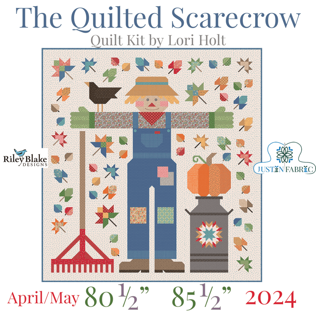 The Quilted Scarecrow Quilt Kit by Lori Holt | Riley Blake Designs Pre-order (April 2024) -KT-QUILTEDSCARECROW-FABRIC - Justin Fabric!