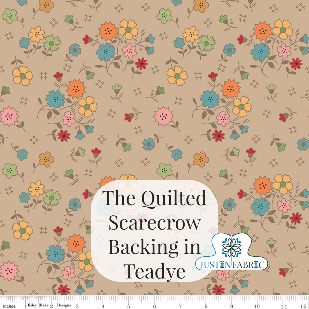 Backing Set - The Quilted Scarecrow by Lori Holt | Pre-Order (April 2024) -WB14673-TEADYE-2.625 - Justin Fabric!