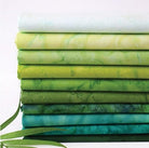 Lava Batik Solid Fat Quarter Bundle in Clover by Anthology Fabrics -PSF120FQACBRT - Justin Fabric!