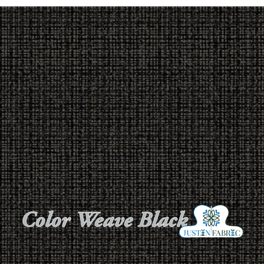 Color Weave Black Yardage by Contempo Studio | Benartex 6068-12 -6068-12 - Justin Fabric!