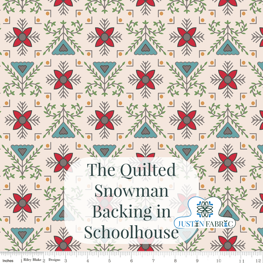 Backing Set - The Quilted Snowman by Lori Holt | Pre-Order (July 2024) -WB14928-SCHOOL-2.75 - Justin Fabric!
