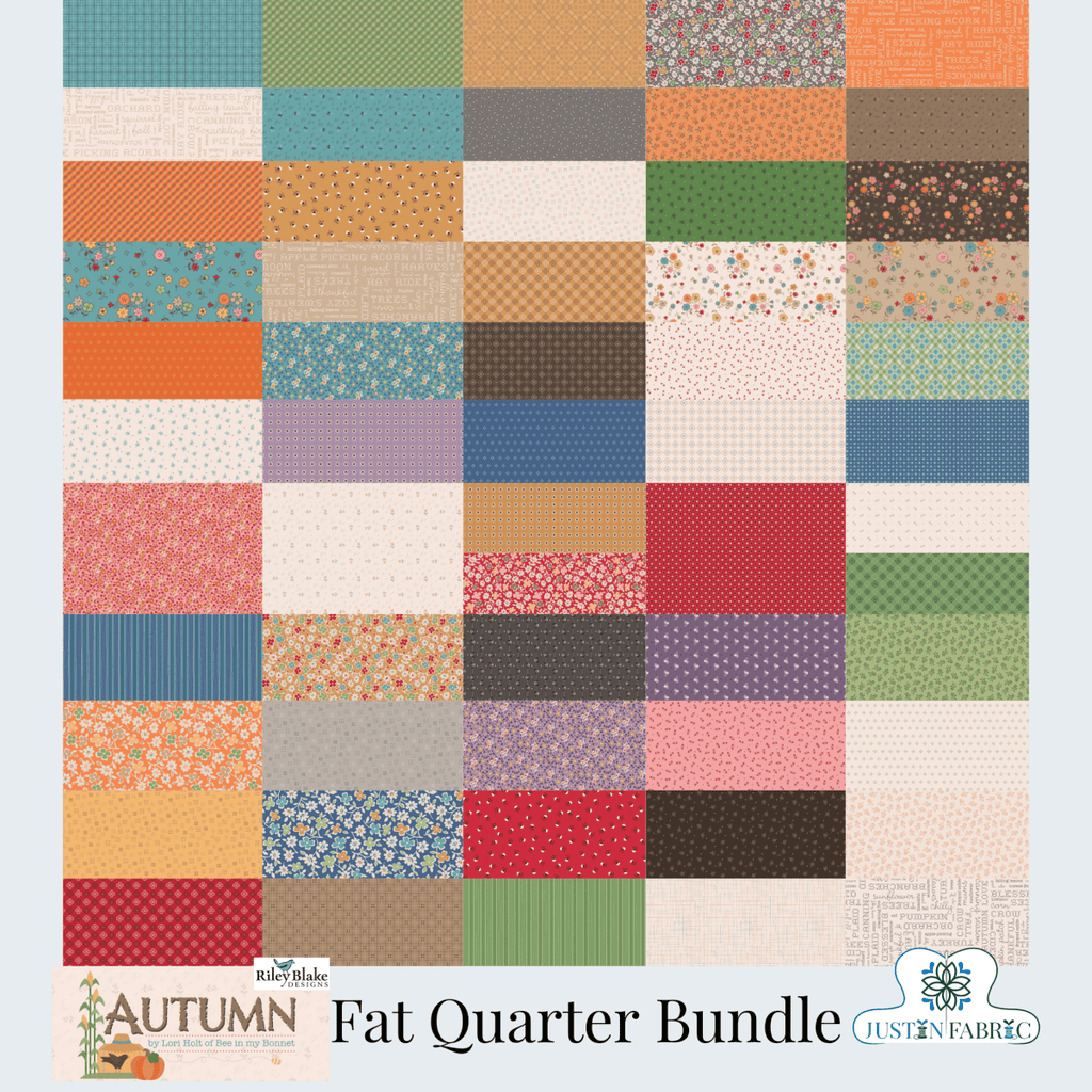Autumn Fat Quarter Bundle by Lori Holt - 52 Pieces | Pre-order (April 2024) -FQ-14650-52 - Justin Fabric!