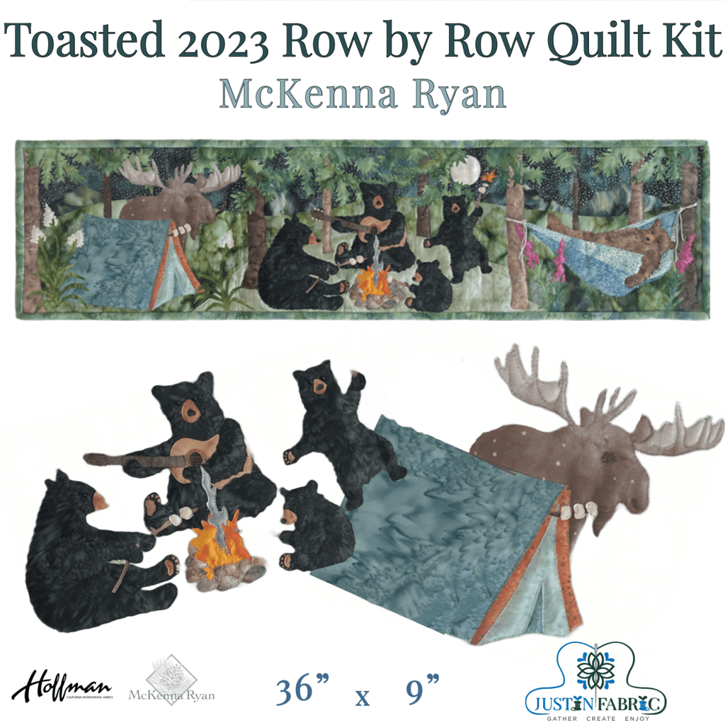 Toasted Laser Cut Kit - 2023 Row by Row - Summertime by McKenna Ryan -LKROW2023 - Justin Fabric!