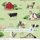 Spring Barn Quilts Main Green Yardage| SKU: CD14330-GREEN Pre-order (January 2024) -CD14330-GREEN - Justin Fabric!