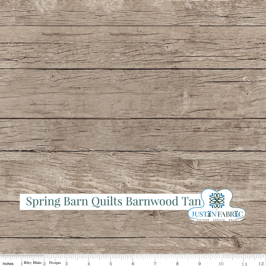 Spring Barn Quilts Barnwood Tan Yardage| SKU: C14334-TAN Pre-order (January 2024) -C14334-TAN - Justin Fabric!