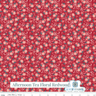 Afternoon Tea Floral Redwood Yardage | SKU: C14036-REDWOOD -C14036-REDWOOD - Justin Fabric!
