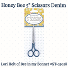 Lori Holt Honey Bee 5" Scissors Denim | Riley Blake Designs ST-33028 -ST-33028 - Justin Fabric!