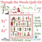 Through the Woods Quilt Kit by Jennifer Long | Riley Blake Designs Pre-Order (March 2024) -SA-THRUTHEWOODS-PINK - Justin Fabric!