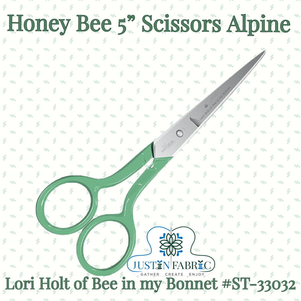 Lori Holt Honey Bee 5" Scissors Alpine| Riley Blake Designs ST-33032 -ST-336032 - Justin Fabric!