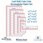 Lori Holt Cute Cuts Rectangular Ruler Set | Riley Blake Designs -STRU-6020 - Justin Fabric!