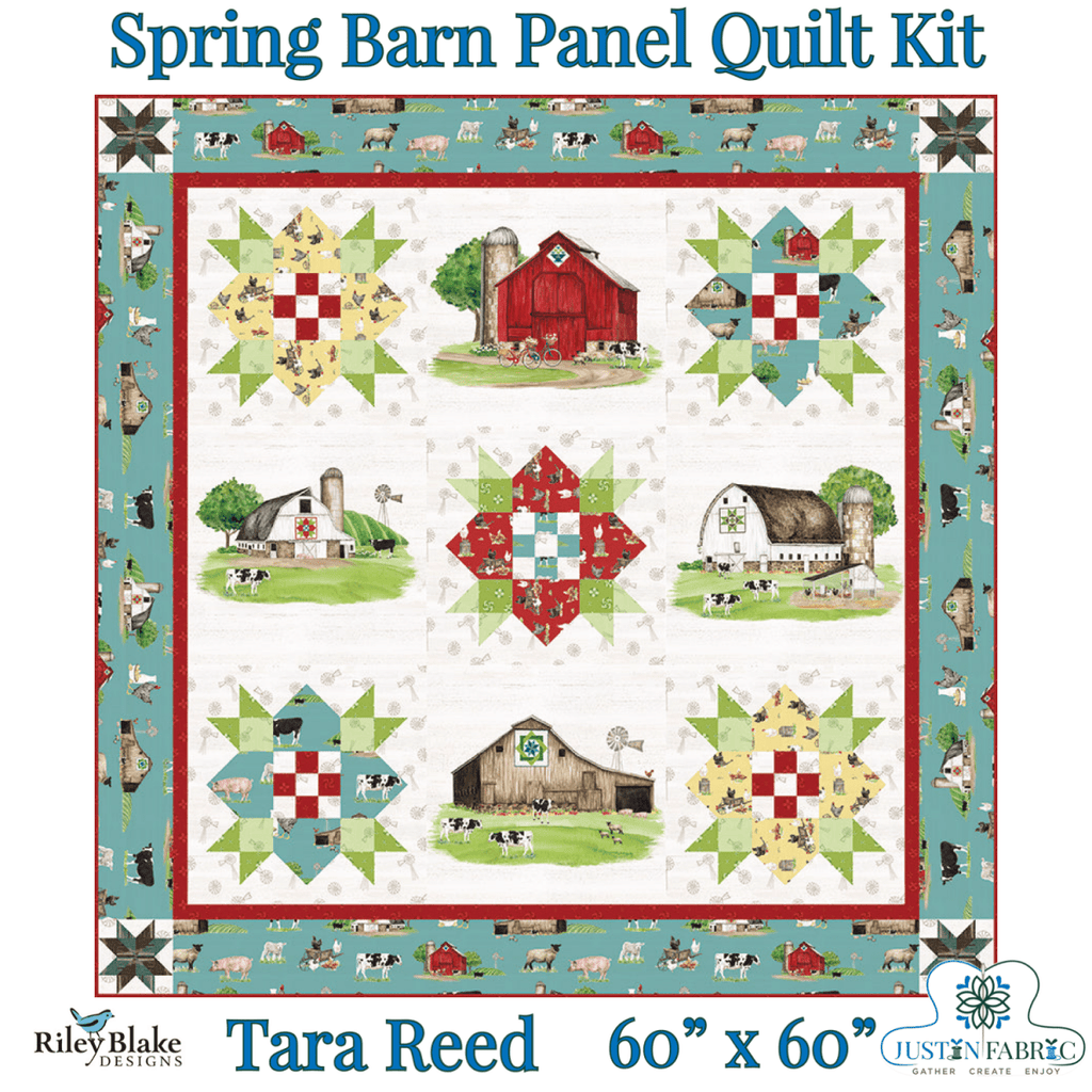 Spring Barn Panel Quilt Kit | Riley Blake Designs KT-14330 Pre-order (January 2024) -KT-14330 - Justin Fabric!
