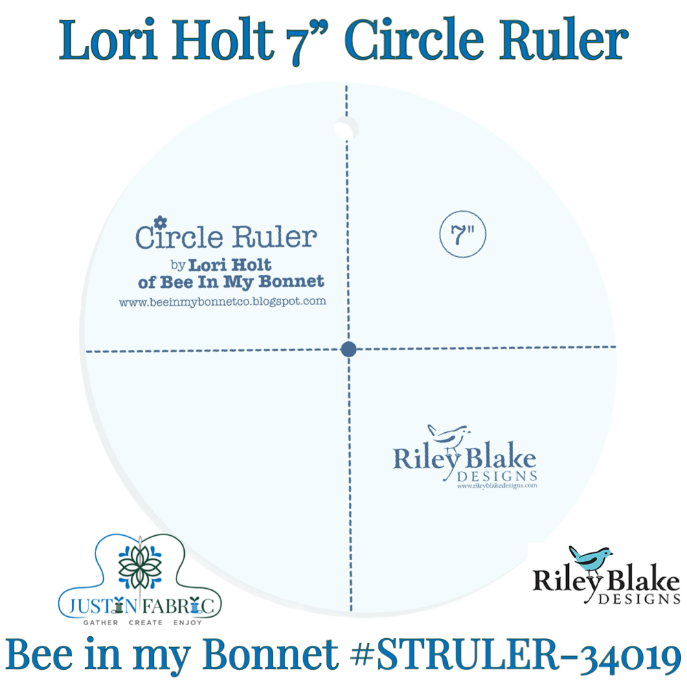 Lori Holt 7” Circle Ruler | STRULER-34019 -STRULER-34019 - Justin Fabric!