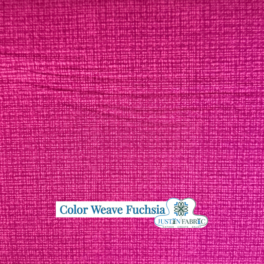 Color Weave Fuchsia Pink Yardage | SKU: 6068-24 -6068-24 - Justin Fabric!