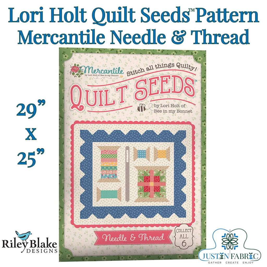 Lori Holt Mercantile Quilt Seeds™ Pattern Needle & Thread | Riley Blake Designs -ST-34024 - Justin Fabric!