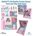 Barbie™ Girl Barbie Dream House Pack and Play Felt Panel | Riley Blake Designs #FT12995-PANEL -FT12995-PANEL - Justin Fabric!