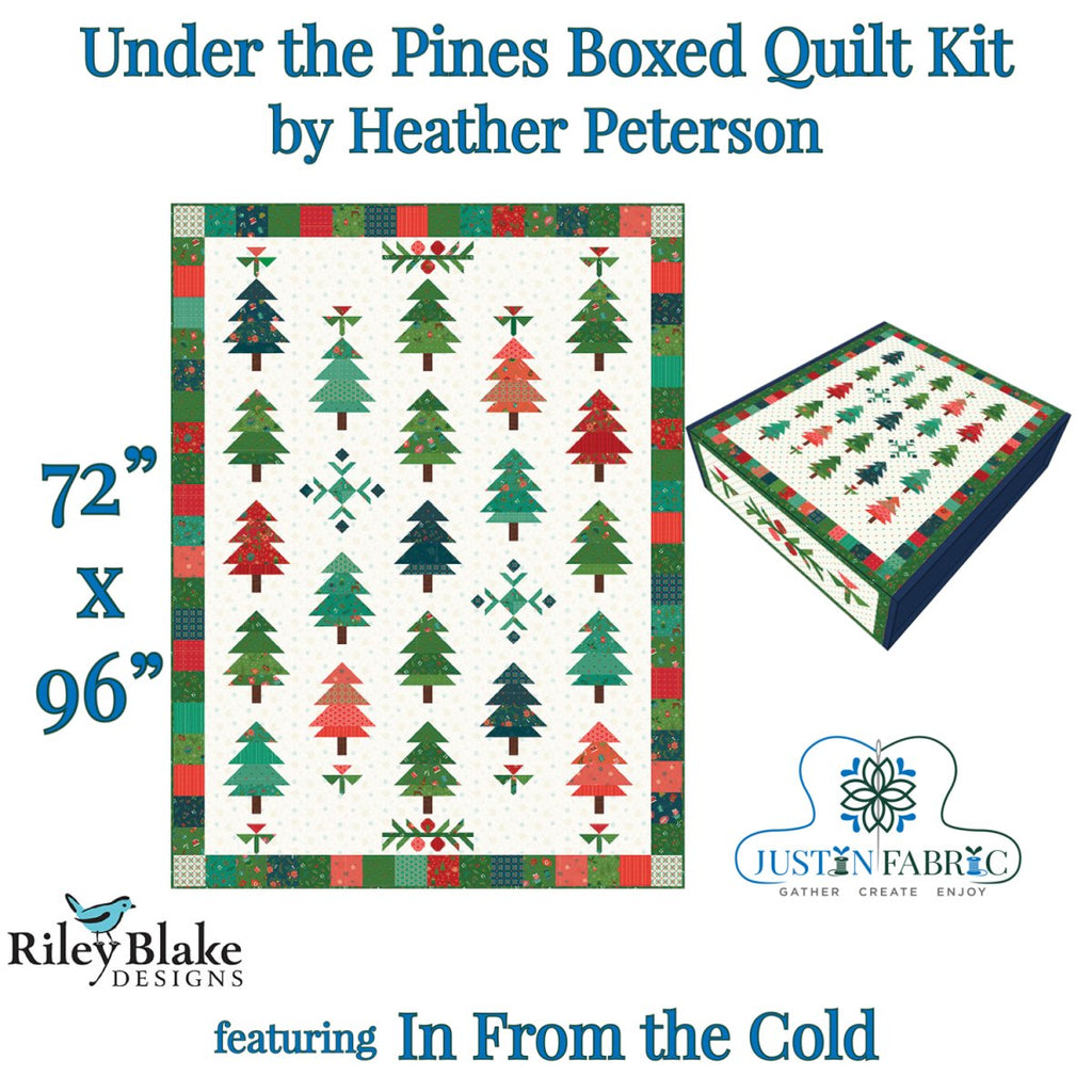 Under the Pines Quilt Boxed Kit featuring In From the Cold by Heather Peterson | #KT-14860 Pre-Order -KT-14860 - Justin Fabric!