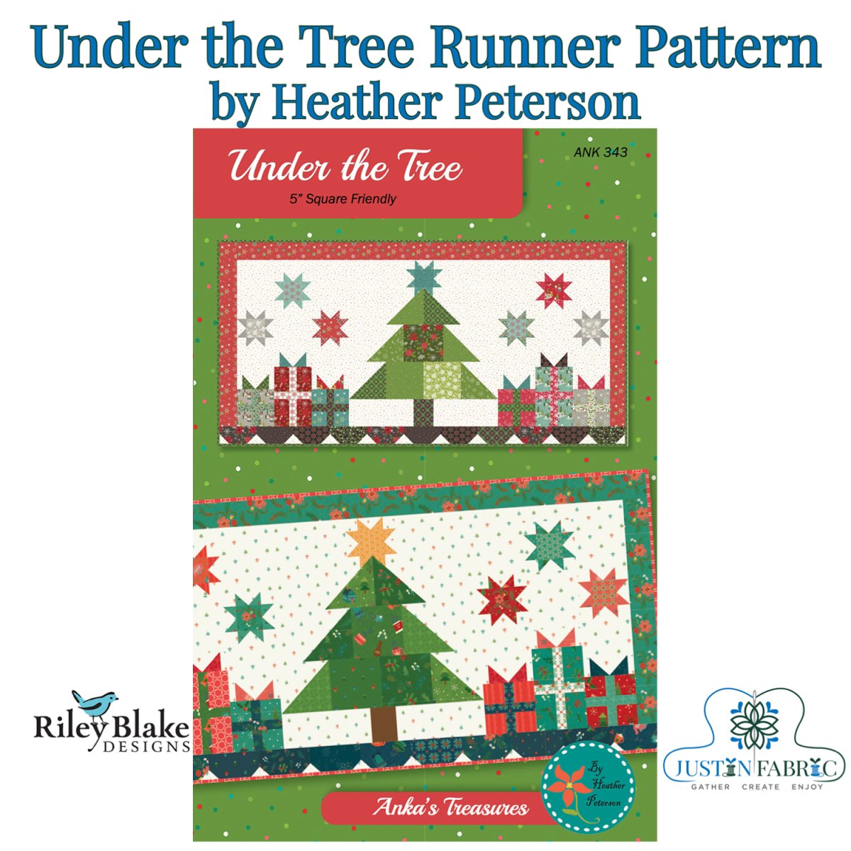 Under the Tree Runner Pattern by Heather Peterson | P154-UNDERTHETREE -P154-UNDERTHETREE - Justin Fabric!